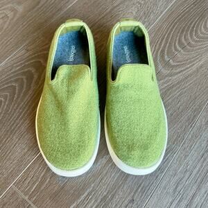 Allbirds Wool Lounger Slip On Loafers Green Calm Cargo Blizzard Womens Sz 7
